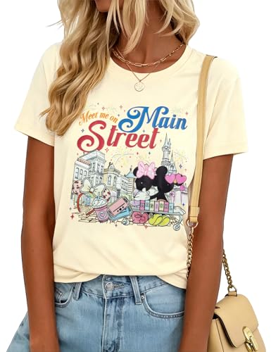 Magical Shirt for Women Magic Kingdom Shirts Castle Graphic T Shirt Family Vacation Tee Casual Holiday Tops