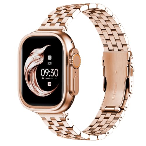 Bracelet Apple Watch en acier inoxydable Juntan pour iWatch 49mm à 38mm