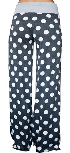 Image of Women Pajama Pants Comfy Lounge Wide Leg Casual Stretch Palazzo Drawstring Pj Bottoms Pants S-3XL
