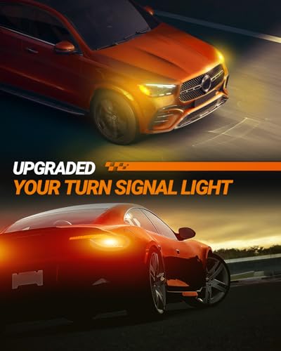 Image of SEALIGHT 7443 7440 LED Bulbs for Turn Signal Lights, Super Bright 7440 7441 7444 T20 W21W LED Light Bulb Amber Yellow for Marker Blinker Bulb(2PCS)