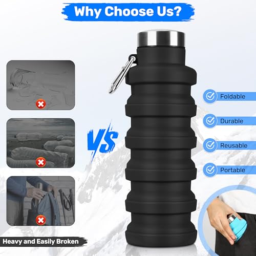 Maxluke Collapsible Water Bottles thumb #2