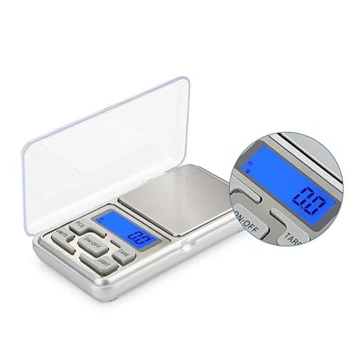 Mini Balança Digital de Bolso e Alta Precisão 0,1g Até 500g com função tara e design premium