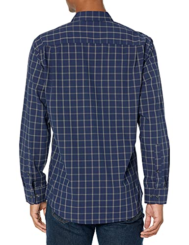 Image of Amazon Essentials Men's Regular-Fit Long-Sleeve Casual Poplin Shirt, Button Front, Business Casual, Collared