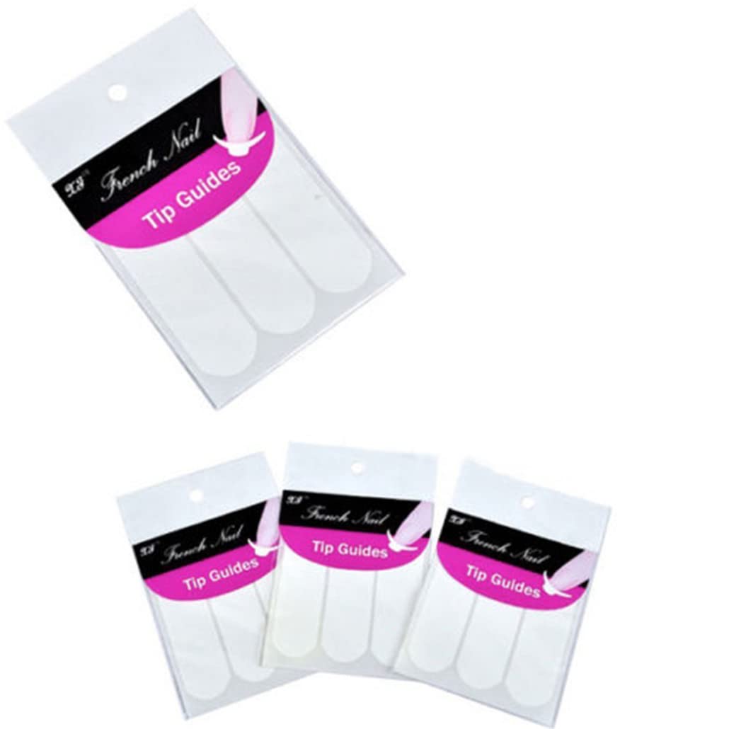 Premium Beauty French Manicure Nail Art Fringe Guides Adesivi DIY Stencil Tipo 1Professionale e alla moda