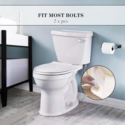 Image of ZUNON Toilet Bolt Covers, Decorative Toilet Bolt Caps, Ceramic Cute Screw Cover Caps for Botton Bathroom Decor Easy Installation Set of 2 (Purple sea Urchin)