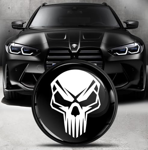 Image of Biomar Labs 82mm Car Bonnet Badge Compatible with BMW 51148132375 - Replacement BMW Badge Emblem for Bonnet or Boot EO (EO 16)