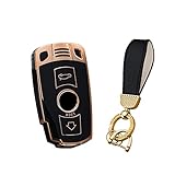 🔑KOMPATIBILITÄT：Autoschlüssel Fall Passt für BMW 1er/3er/5er/6er/7er/120/E60/E61/E63/E64/E65/E70/E71/E72/E81/E82/E87/E88/E89/E90/E91/E92/E93/320/M3/M5/X1/X5/X6/Z4.(Überprüfen Sie die Form der Schlüssel,wenn sie unterschiedlich sind,werden sie nicht kompatibel sein,So Bitte überprüfen Sie vor dem Kauf,ob Ihr Autoschlüssel mit dem Bild 2 übereinstimmt.)