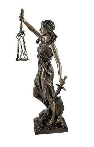 Veronese Design Bronzed La Justicia With Scales And Sword Statue 8 Inches High Blind Justice #TOP2