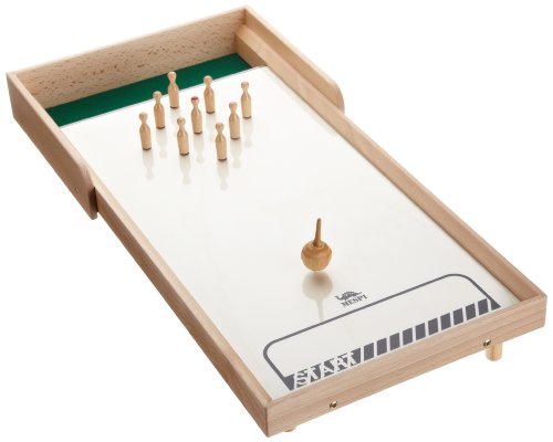 Weible Spiele weiblespiele 10700 - Tiroler Tischkegelspiel, Holzfarbe/Beige, 60 x 30 cm