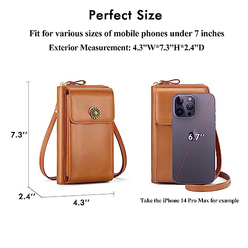 Image of RONSIN Small Crossbody Bags for Women Cell Phone Purse RFID Blocking Wallets Mini Shoulder Bag