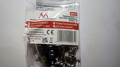 Maclean MCE91 Nice-One, Nice-Flors, DiTEC, V2 Programmable Remote 433,92 MHz, Black/Silver - Image 4