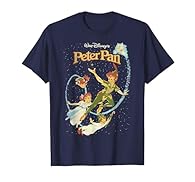Officially Licensed Disney Peter Pan Tee Shirt 17TINK00097A Lightweight, Classic fit, Double-needle sleeve and bottom hem