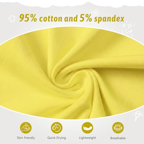 Image of Girls Cotton Long Sleeve Shirts Kids T Shirts Lightweight Breathable Casual Classic Tee Top for Children Age 3-14 Years
