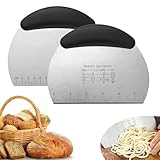 CHENGBAO Acero Inoxidable Raspa de Cocina，Multifuncional Espatulas Reposteria，Con Mango Espátula de Acero...