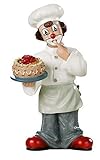 Die Höhe der Clown Figur Schleckermaul ist 8 cm, die Breite beträgt 3 cm. Als Sammlerstück passt diese Dekofigur - allein oder mit anderen Gildeclowns - in jede Vitrine.