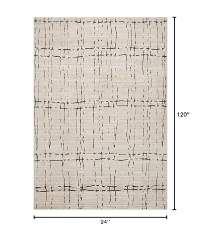 Image of Loloi Darby Collection DAR-06 Sand /Dk. Grey 7'-10 inch x 10' Area Rug
