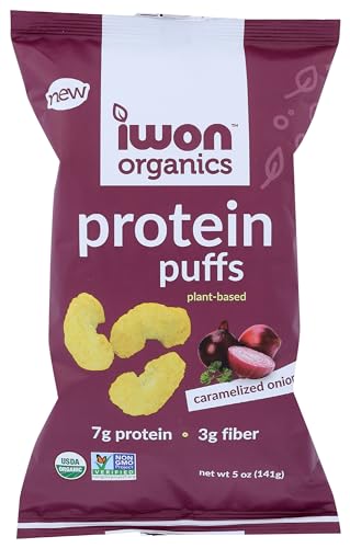 Iwon Organics Organic Caramelized Onion Protein Puffs 5 OZ