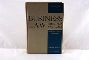 Hardcover Business Law Principles and Cases. Uniform Commercial Code Volume Book
