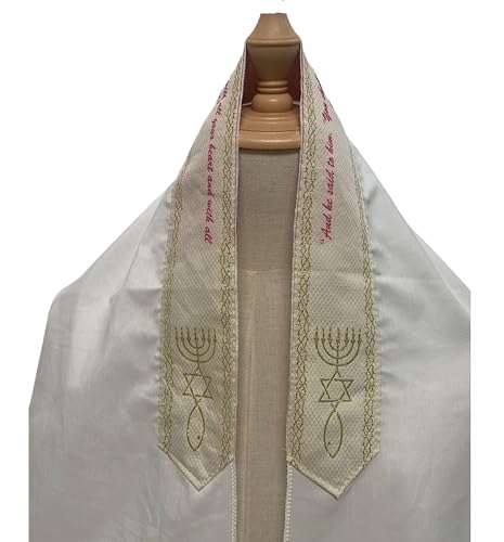 Bethlehem Gifts TM New Covenant Messianic Tallit Prayer Shawl 72" 22"3
