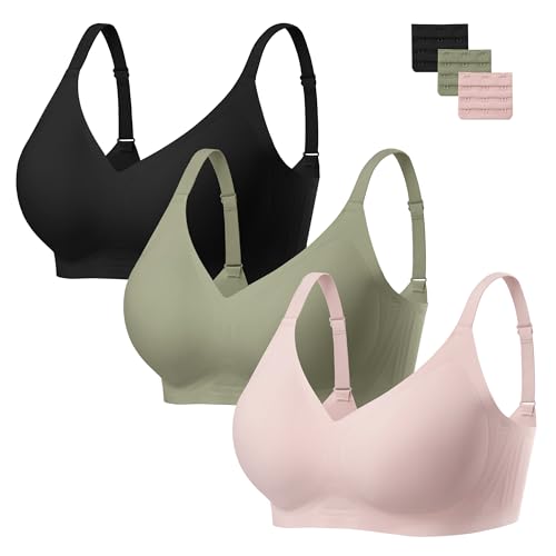 Image of habibee Jelly Bra for Women No Underwire Comfort Seamless Bras Push Up Wireless Bras Full Coverage Bralettes