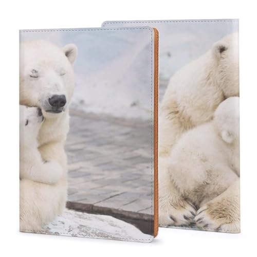Couverture A5 pour carnet de notes Polar Bear Love idéale pour organiser vos plans de voyage