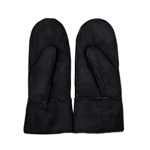 Women Winter Gloves Suede Leather Thermal Mittens Thickening Gloves Outdoor Windproof Gloves - Image 3