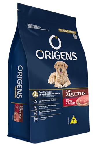 Adimax Ração Origens Para Cães Adultos Sabor Carne E Cereais - 15Kg
