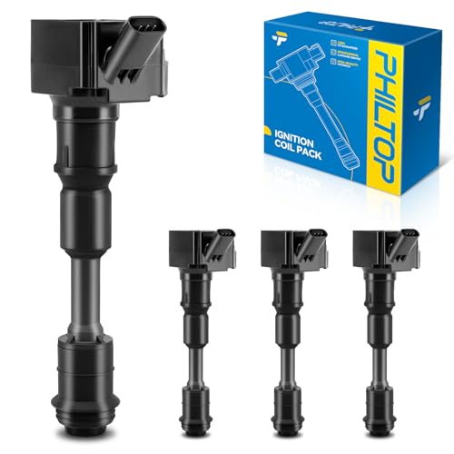 Image of PHILTOP Ignition Coil 4 Packs UF756 Fit for Volvo 2016-2023 XC90, 2015-2023 XC60, 2019-2023 XC40, 2015-2022 S60 /V60, 2017-2023 S90, 2015-2016 XC70, 2018-2021 V90, 2016 S80