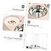 MERRYHAPY Stainless Steel Pet Bowls Automatic Water Dispenser Bottle for Cats Dogs No Spill Filtered Dog Water Bowl