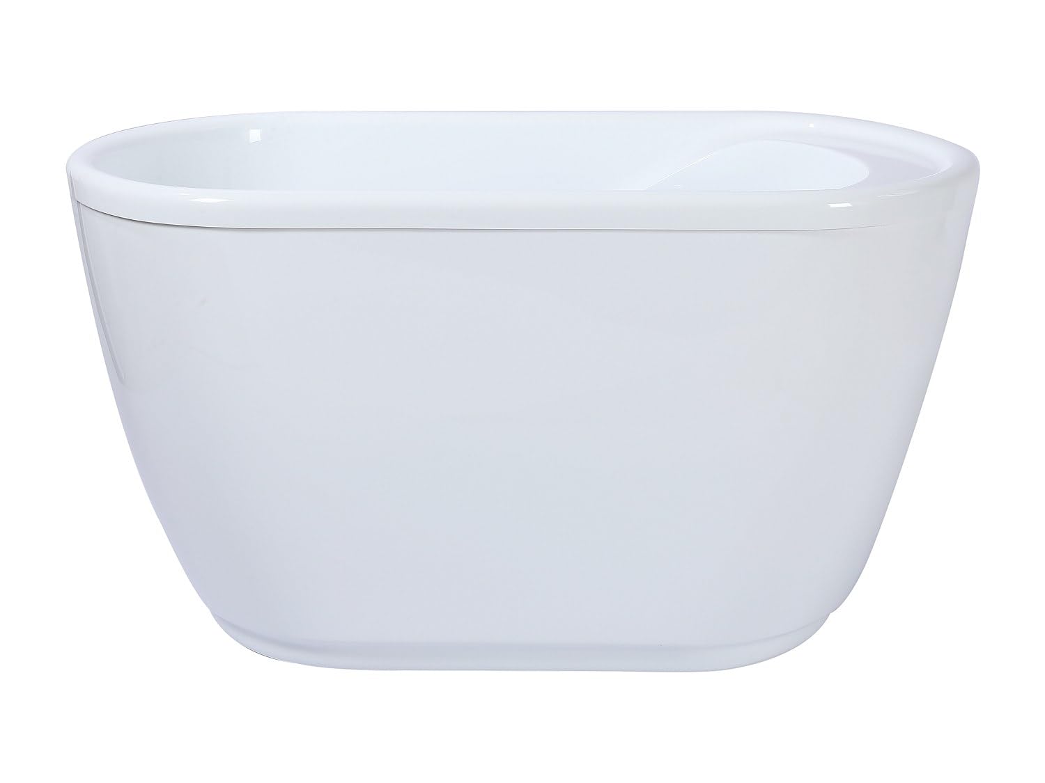 Vente-unique - Vasca da bagno freestanding 120 x 75 x H65 cm - 240L - Bianco - PICCOLA