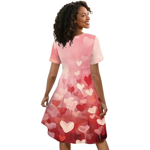 Image of Women's Summer Formal Dresses Short Sleeve Wrap V Neck Dresses Bridesmaid Wedding Guest Dress with Pockets