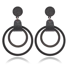 Black Wood Earring