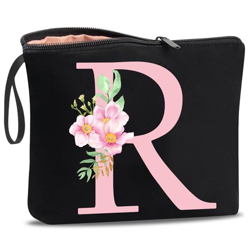 A-Z-Personalized-Initial-Makeup-Bag-Cosmetic-Bags-for-Women-Birthday-Gifts-for-Women-Unique-Make-up-Bags-for-Women-Bride-Bridesmaid-Gift-Cosmetic-BagsGifts-for-Best-Friend-R