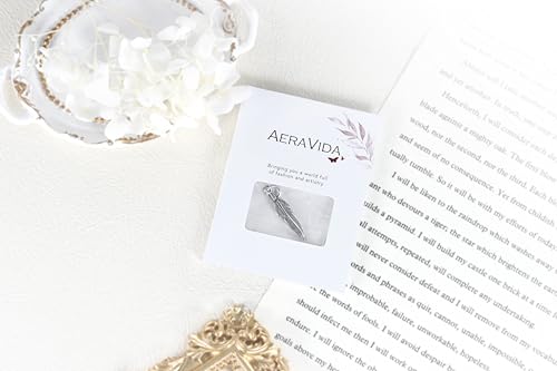 AeraVida Tribal Feather .925 Sterling Silver Pendant3