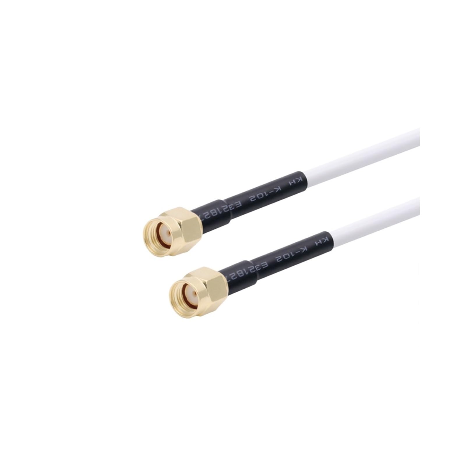 Cable Coaxial SMA Macho A SMA Macho RG58 De 50 Ohmios, Conector SMA, Adaptador De Cable De Extensión De Antena WiFi, Coleta, 1M-20M(RP SMA M to RP SMA M-20M)