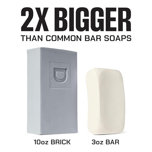 Image of Duke Cannon Supply Co. Big Brick of Soap Bar for Men Gun Smoke (Wood, Bourbon & Leather) Multi-Pack - Superior Grade, Extra Large, Masculine Scents, All Skin Types, Paraben-Free, 10 oz (3 Pack)