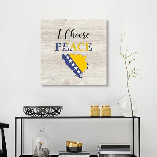 Pintura artística para pared con diseño de Bosnia y Herzegovina Yelolyio para el hogar 4