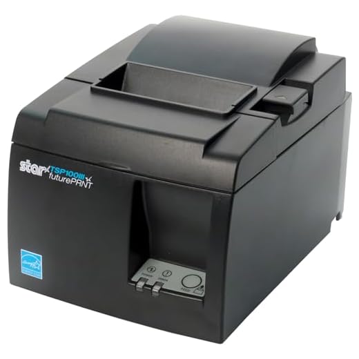 Star Micronics TSP143IIIBi Bluetooth Thermal Receipt Printer for iOS, Android, and Windows with Auto-cutter and Internal Power Supply - Gray