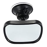 Gasea Baby Car Mirror Rear Facing with Suction Cup, Universal 360° Adjustable Baby Safety Car Rear View Back Seat Mirror