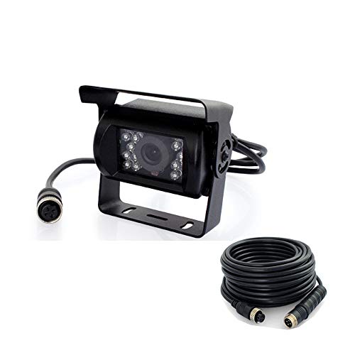 Image of Waterproof 4Pin CCD Bus Trailer 18 LED IR Night Vision Car Rear View Reverse Backup Camera for Bus Truck Motorhome 12V-24V (4Pin HEI(10m))