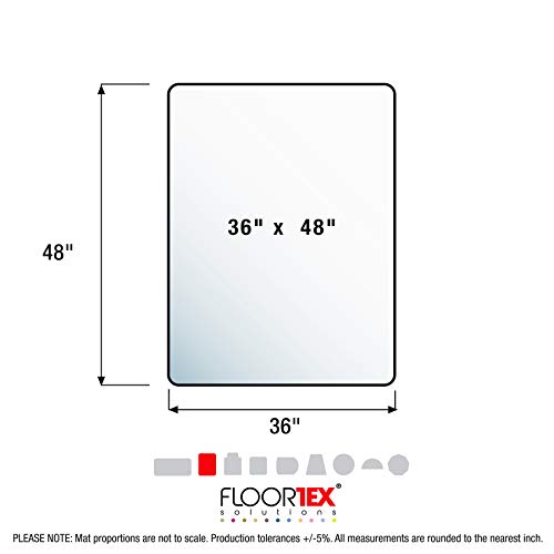 "Floortex Polycarbonate Drops Photo Chair Mat 36"" x 48"" for Carpets and Hard Floors", drops print (FC229220ECDR) by Floortex - Image 4