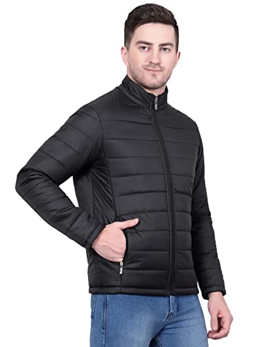 Image of KOTTY Men's Nylon Regular Solid Stylish Designed for Comfort and Warmth Puffer Jacket