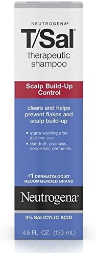 Neutrogena T/Sal Therapeutic Shampoo, Scalp Build-Up Control 4.5 oz (Pack of 8)