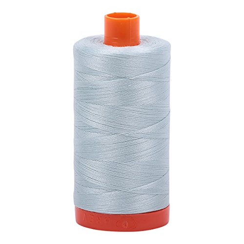 Image of Aurifil A1050-5007 Solid 50wt 1422yds Light Grey Blue Mako Cotton Thread