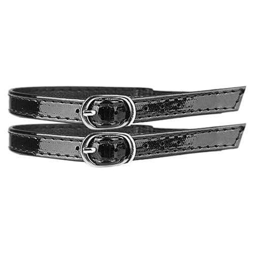 Black Clear Shoe Straps for Heels - Elastic Anti Loose Buckle Ankle Support Strap Set, Adjustable Secure Fit High heelStabilizer