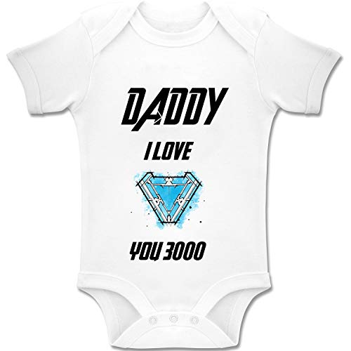 Acen Merchandise Daddy I Love You 3000 - Body Bébé Unisexe Manche Courte Body à en Coton Onesies garçons & Filles (0-3 Mois)