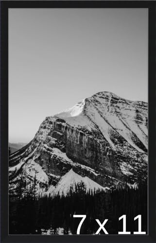 Frame It Easy 7 5/8 x 11 1/8 Satin Black Metal Frame (Ashford) 7.6x11.1 inches