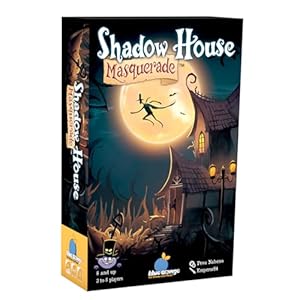 Shadow House Masquerade Bluffing Card Game - Family or Adult Deduction Party Game for 2 to 8 Players by Blue Orange Games. Recommended for Ages 8 & Up.
