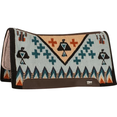 Cashel Company Blanket Top Felt Bottom Saddle Pad 34x38 7/8 Inch Lightblueteal