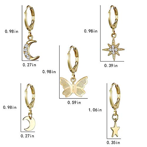 Pearl & AD 6 Pair Earrings Set For Her